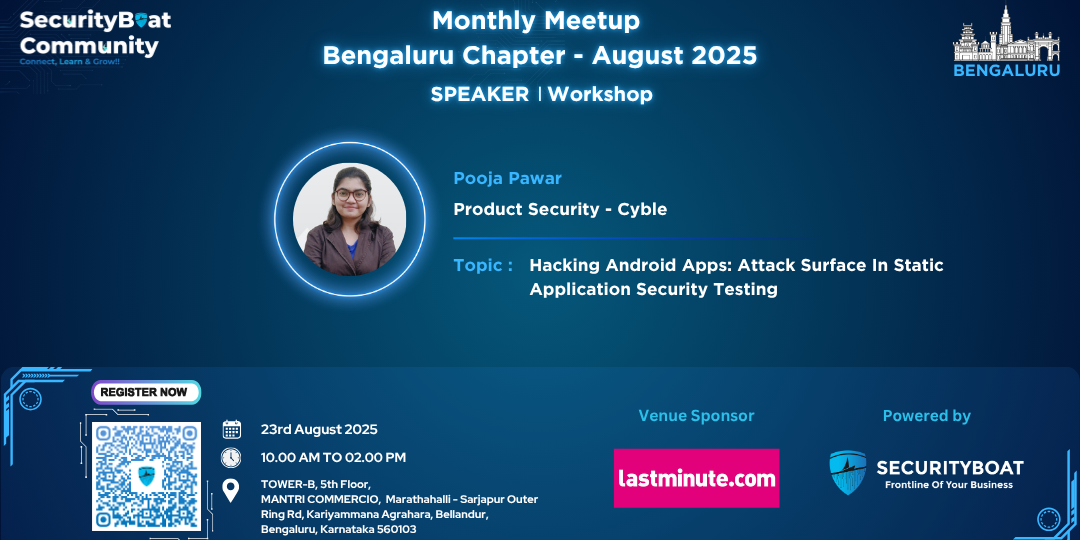 SecurityBoat Community Bengaluru Monthly Meetup – August 2025
