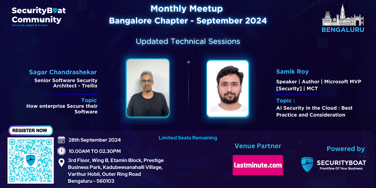 SecurityBoat Community Monthly Meetup – Bengaluru Chapter (September 2024)