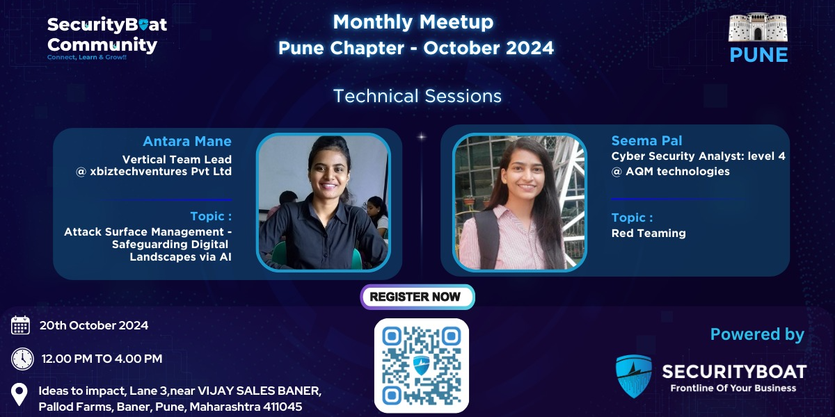 SecurityBoat Community Meetup (Pune)- October, 2024