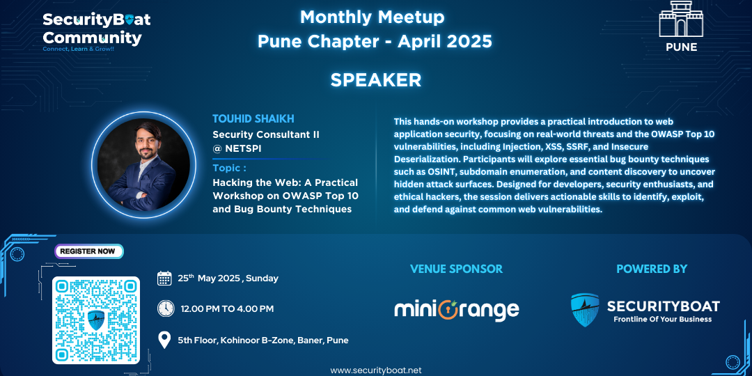 SecurityBoat Community Meetup (Pune) - May 2025