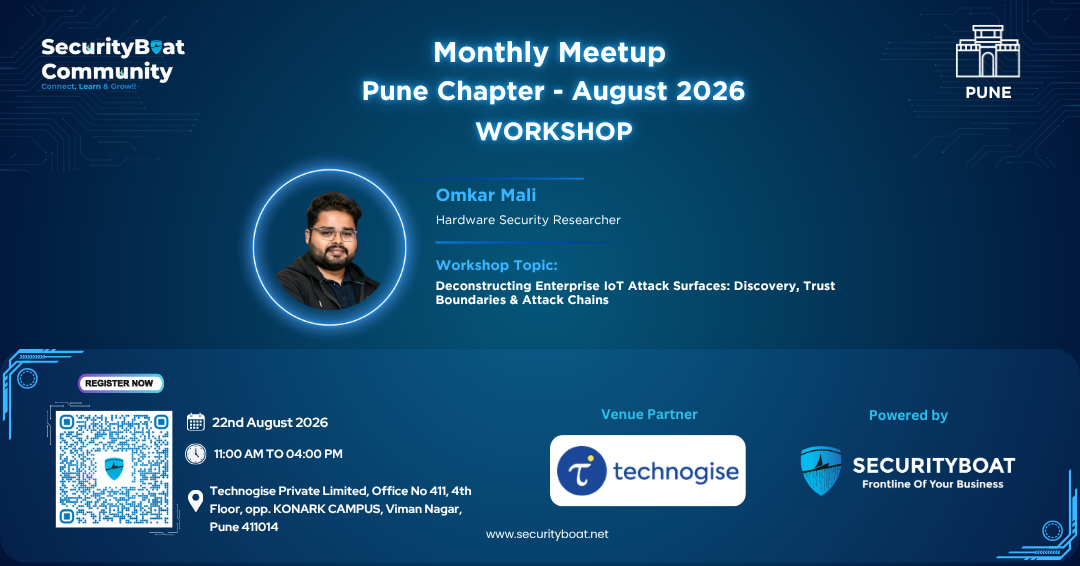 SecurityBoat Community Workshop (Pune) - August 2026
