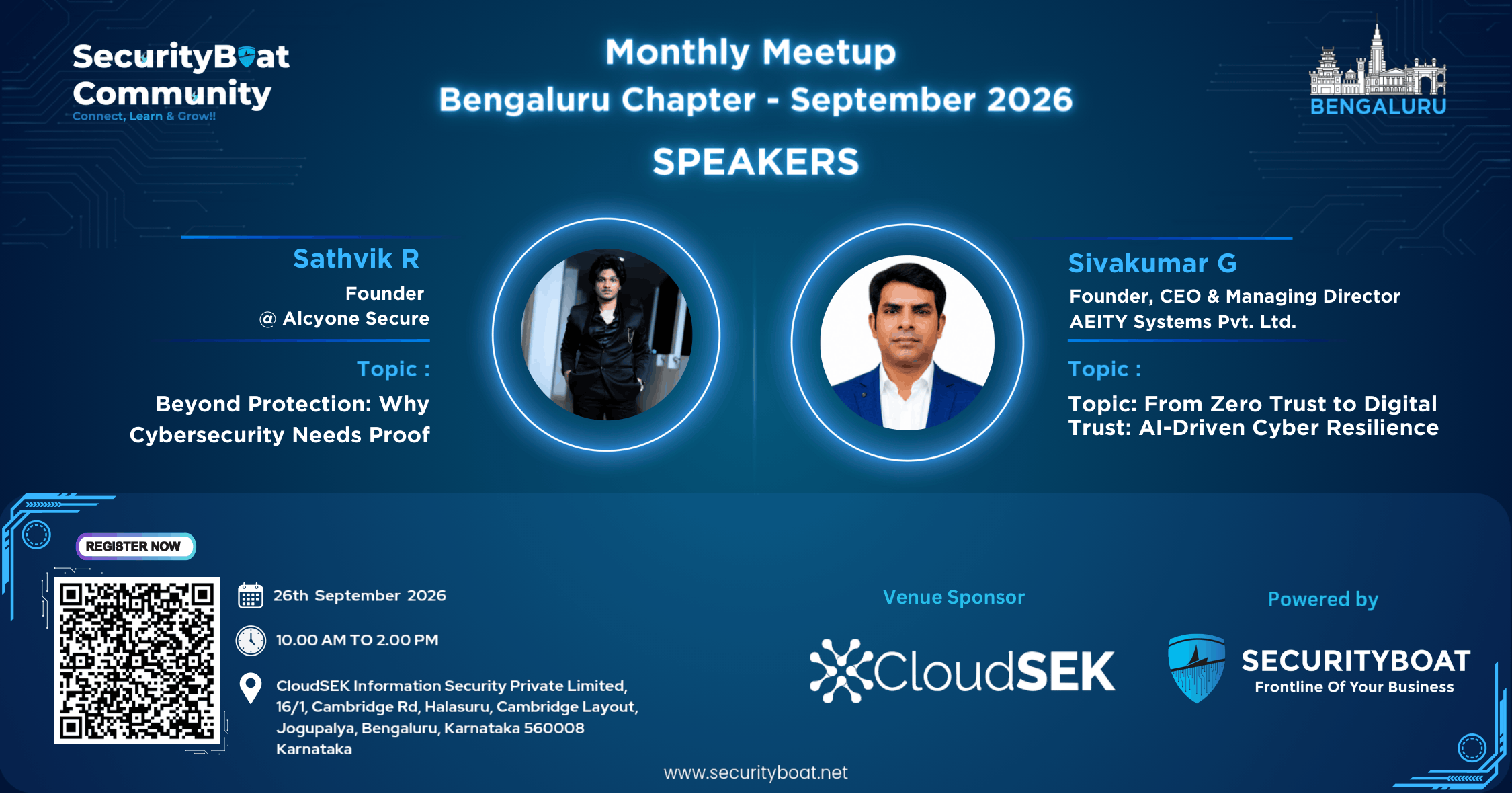 SecurityBoat Community Bangalore Chapter - Monthly Meetup (September 2026)